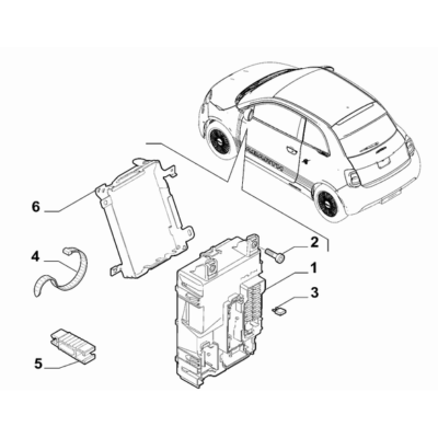 FIAT Abarth 500e 2023-Present Interconnection And Remote Control Switch Body Computer