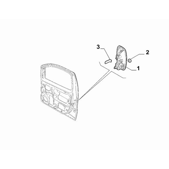 FIAT Fiorino 2022-Present Side Front Doors Plug