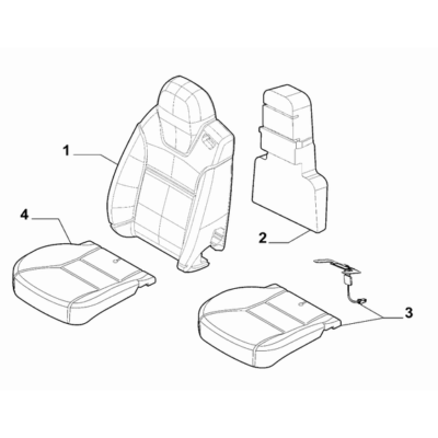 FIAT Ducato 2021-Present Front Seats Padding