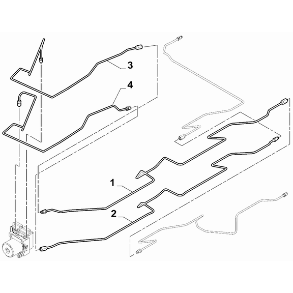 FIAT Ducato 2006-2020 Hydraulic Brake System Pipe