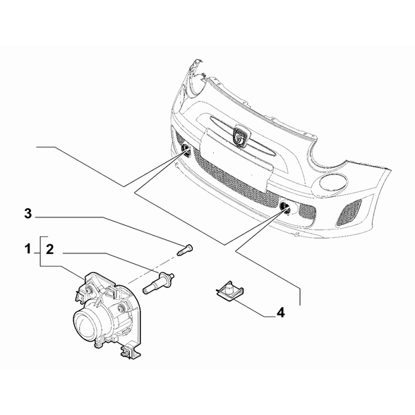 FIAT Abarth 595 2012-Present Outer Lighting Bulb