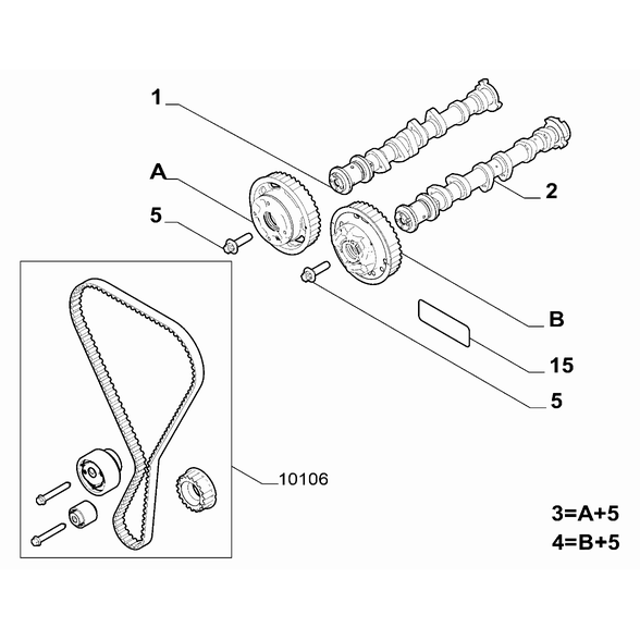 FIAT 600 2023-Present Distribution Screw