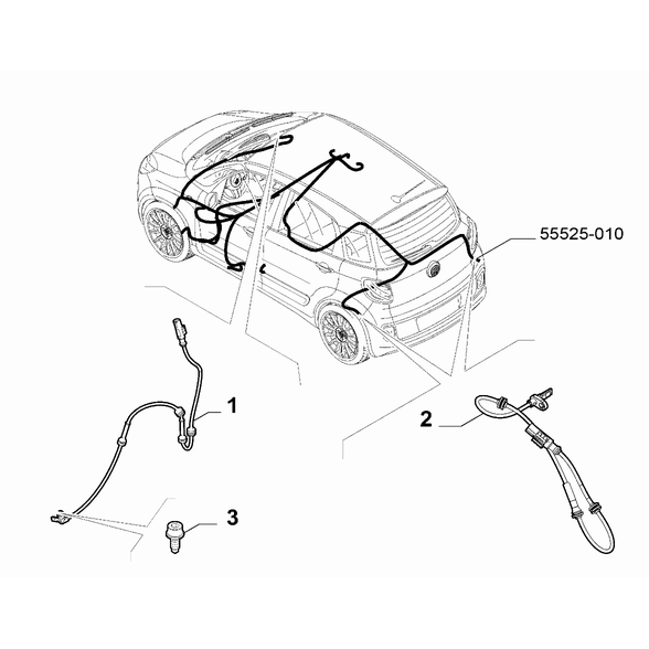 FIAT 500L 2012-2022 Hydraulic Brake System Screw