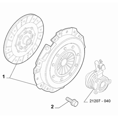 FIAT Abarth 695 2012-Present Clutch Group Screw And Washerassy