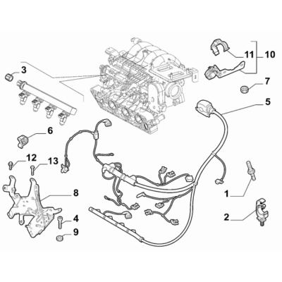 FIAT Abarth 595 2012-Present Fuel Injection System Clip
