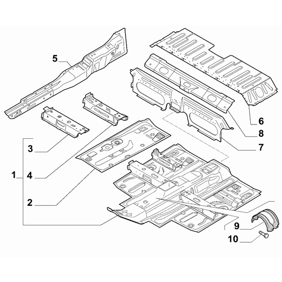 FIAT Doblo 2011-2022 Floor Side Member