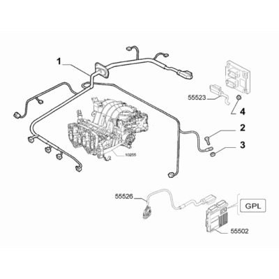 FIAT 500 2007-2016 Fuel Injection System Screw And Washerassy