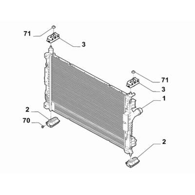 FIAT Doblo 2023-Present Radiator And Leads Bracket