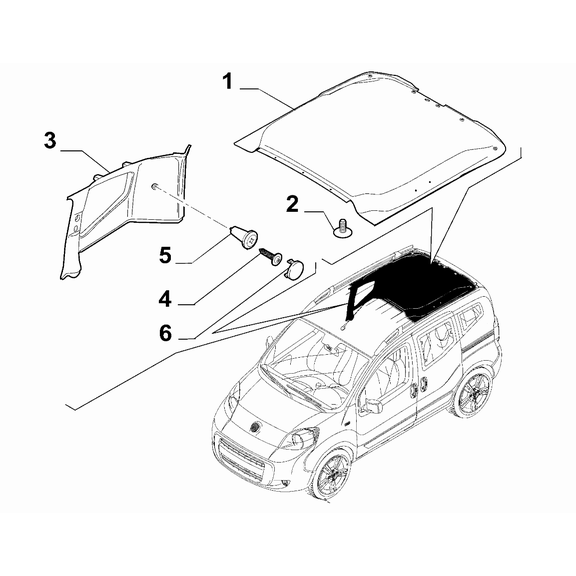 FIAT Fiorino 2022-Present Interior Trim Plug