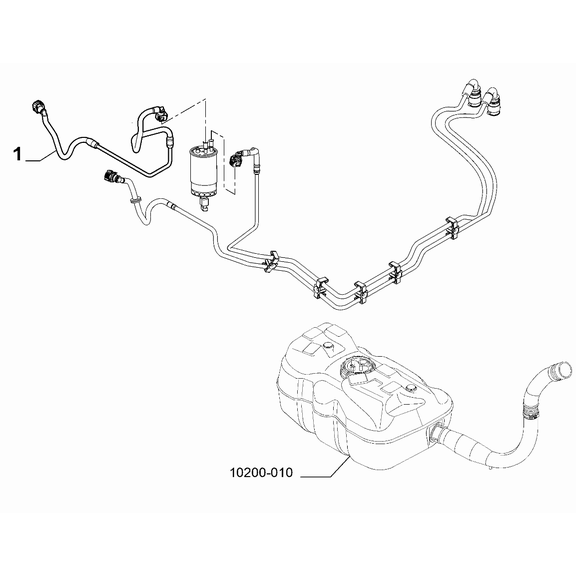 FIAT Ducato 2006-2020 Fuel Tank Pipeline Hose
