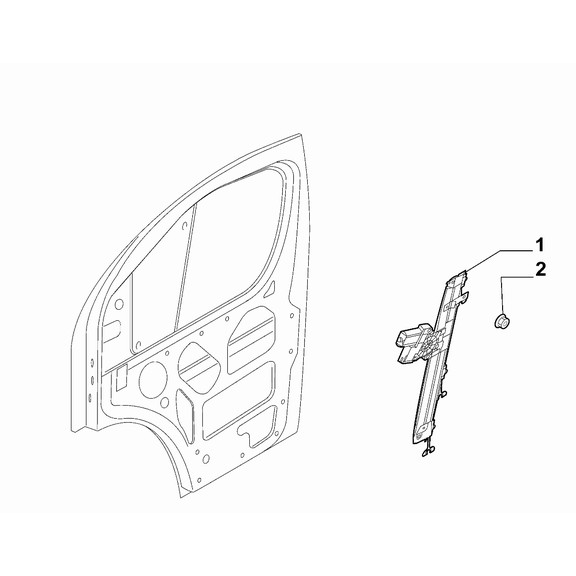 FIAT Ducato 2021-Present Side Front Doors Nut