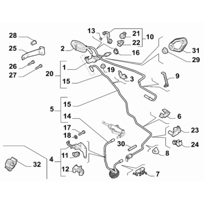 FIAT 500 2016-Present Clutch Release Hydraulic Control Nut