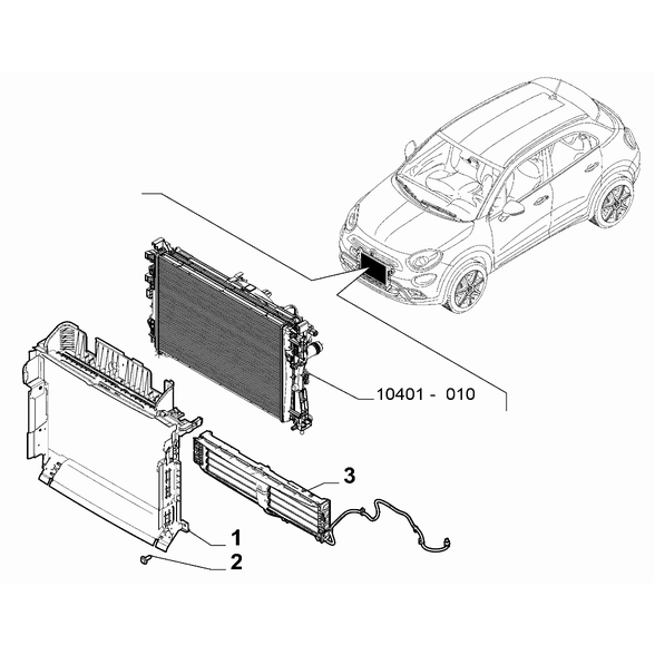 FIAT 500X 2016-Present Fan And Fan Drive Screw