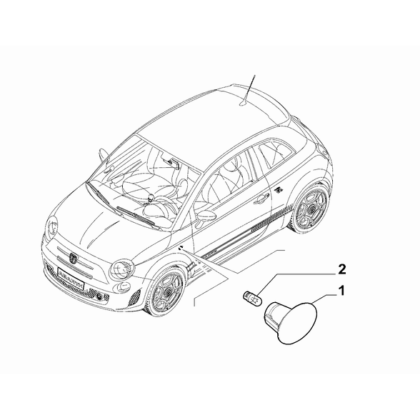 FIAT Abarth 595 2012-Present Signalling Devices Bulb