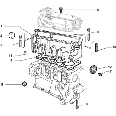 FIAT Grande Punto 2005-2009 Crankcase And Cylinder Head Dowel