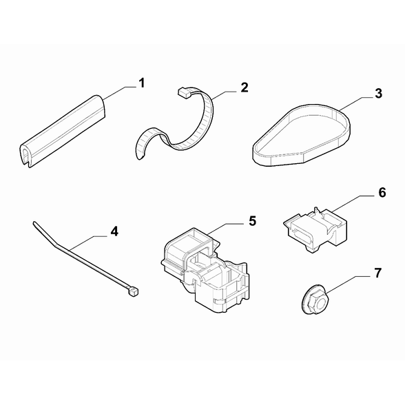 FIAT 500 2016-Present Cable Set Fixings Clip