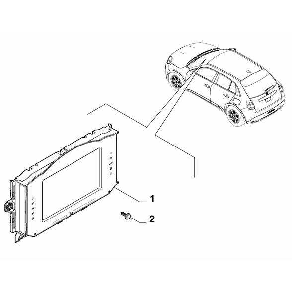 FIAT 600 2023-Present Operation Indicators Several Indications Instrument
