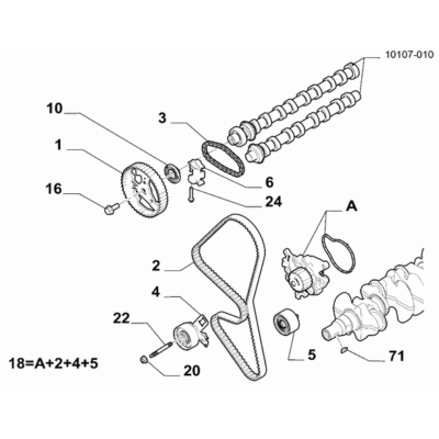 FIAT Doblo 2023-Present Camshaft Drive Stud
