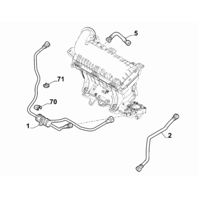 FIAT 600 2023-Present Fuel Injection System Clip