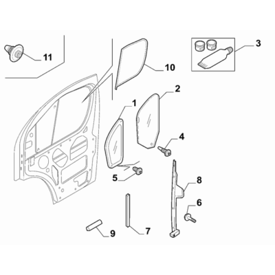 FIAT Ducato 2006-2020 Side Front Doors Pad