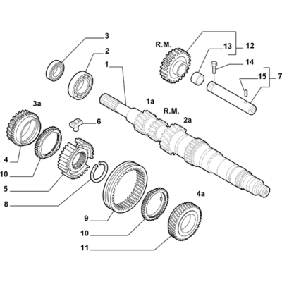 FIAT 500 2007-2016 Spur Reduction Gearing Retainer