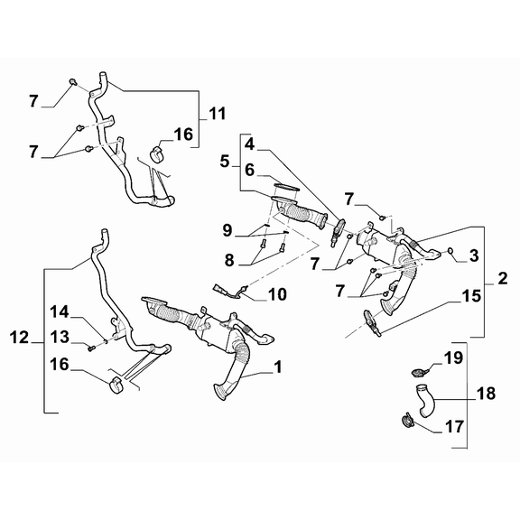 FIAT Ducato 2006-2020 Exhaust Gas Control Device Seal Gasket