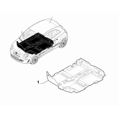 FIAT Abarth 595 2012-Present Passenger Side Mat Mat
