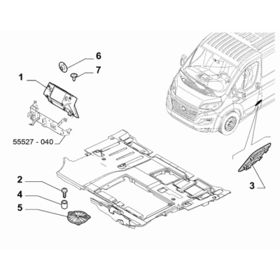 FIAT Ducato 2021-Present Passenger Side Mat Pad
