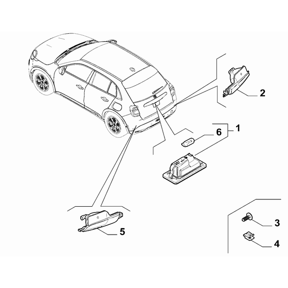 FIAT 600 2023-Present Outer Lighting Bulb