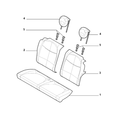 FIAT Abarth 595 2012-Present Rear Seat Lining Bush
