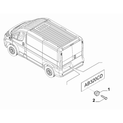FIAT Ducato 2006-2020 Rear Bumper Screw