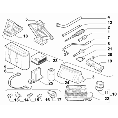 FIAT Doblo 2011-2022 Tools Plate