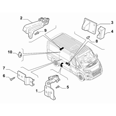 FIAT Ducato 2021-Present Sliding Doors Screw And Washerassy