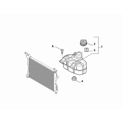 FIAT Abarth Punto Evo 2010-2013 Radiator And Leads Screw