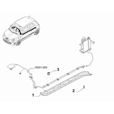 FIAT Abarth 695 2012-Present Fuel Tank Pipeline Plug