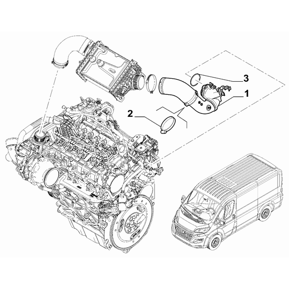 FIAT Ducato 2021-Present Heat Exchanger Pipeline Sleeve