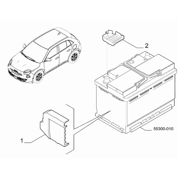 FIAT 600 2023-Present Battery Protection