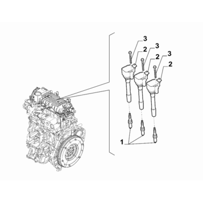 FIAT 500 2016-Present Engine Ignition System Screw