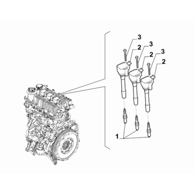 FIAT 500X 2016-Present Engine Ignition System Screw