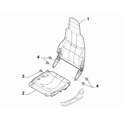FIAT Ducato 2021-Present Front Seats Screw