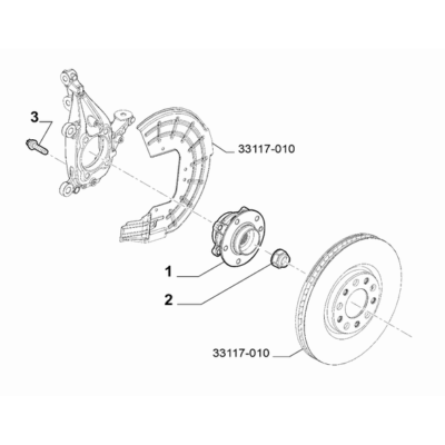 FIAT 500X 2016-Present Axle Shafts Screw