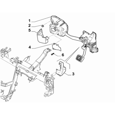 FIAT Abarth 500e 2023-Present Foot Brake Control Nut