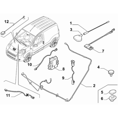 FIAT Fiorino 2022-Present Car Radio Devices Electric Cable
