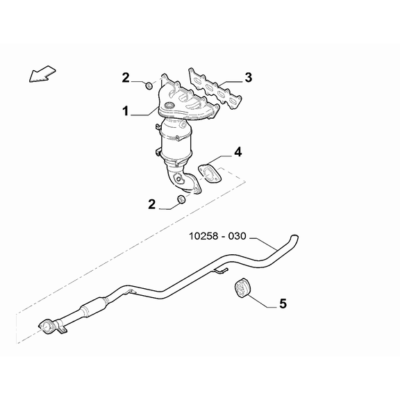 FIAT Fiorino 2022-Present Exhaust Piping Pad