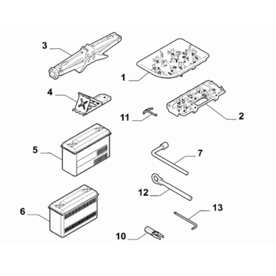FIAT Doblo 2023-Present Tools Speed Handlefor Wheels