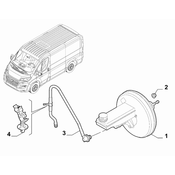 FIAT Ducato 2021-Present Hydraulic Brake System Pipe