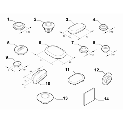 FIAT 500L 2012-2022 Insulation And Padding Plug
