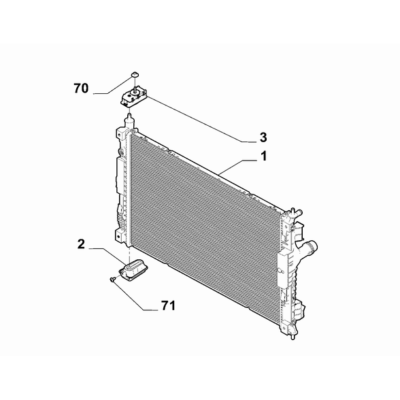 FIAT Doblo 2023-Present Radiator And Leads Nut
