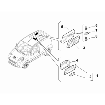 FIAT Fiorino 2022-Present Inner Lighting Bulb