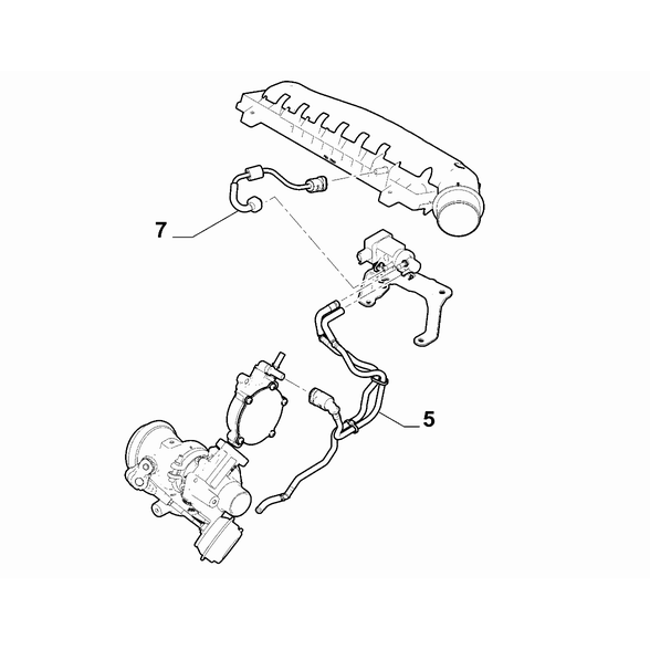 FIAT 600 2023-Present Supercharging Pipe